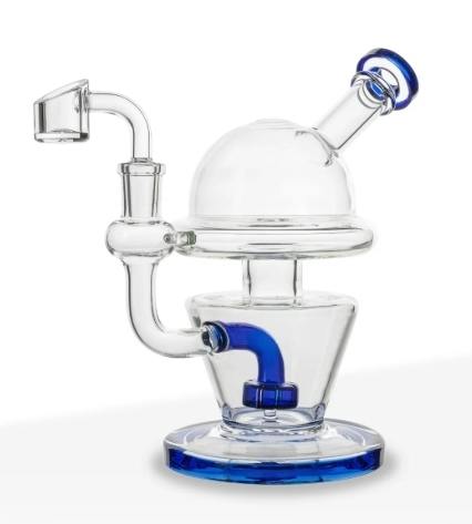 Dab Rig Dome Rig with Showerhead Perc 7"