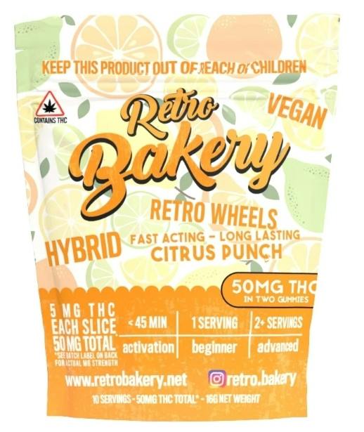 Retro Bakery- Citrus Punch Wheels (50mg)