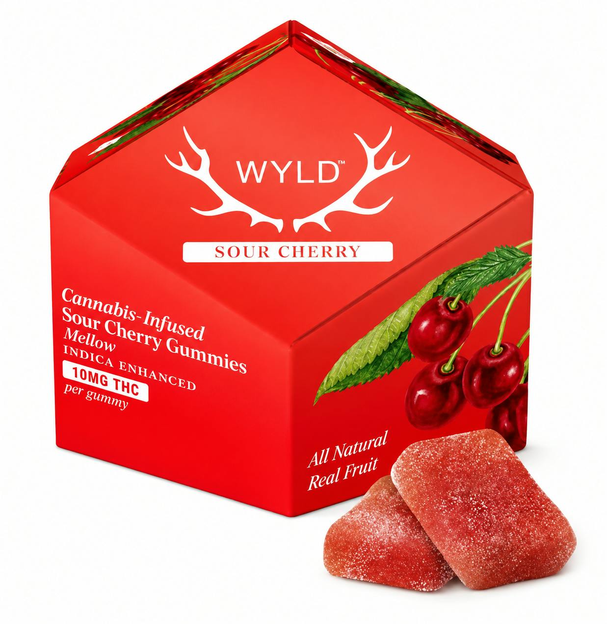 WYLD Sour Cherry Gummies 50mg THC