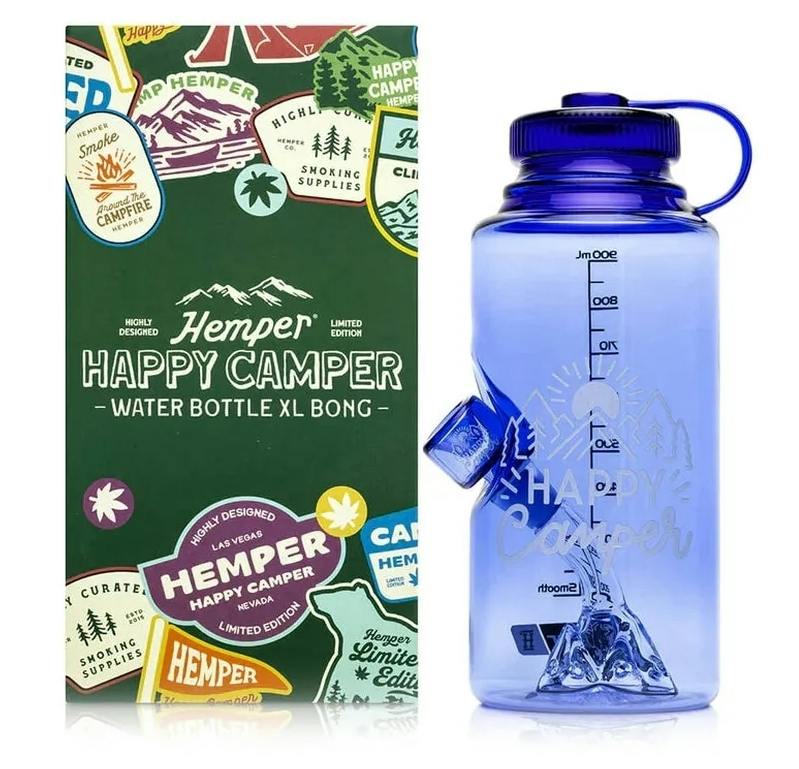 8.6” Hemper Happy Camper water bottle XL Bong