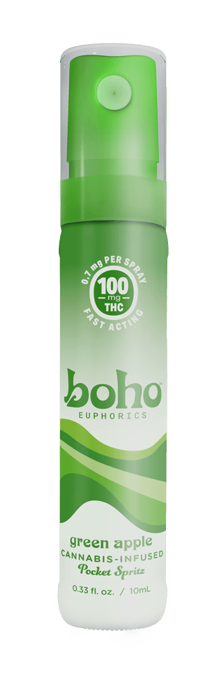 Boho Euphorics Pocket Spritz | Green Apple Oral Spray 100mg