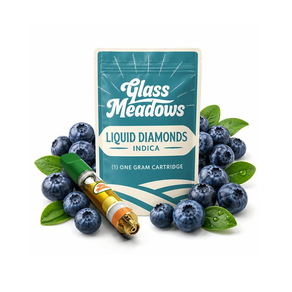 Glass Meadows Liquid Diamond Juicy Blueberry Cartridge 1g