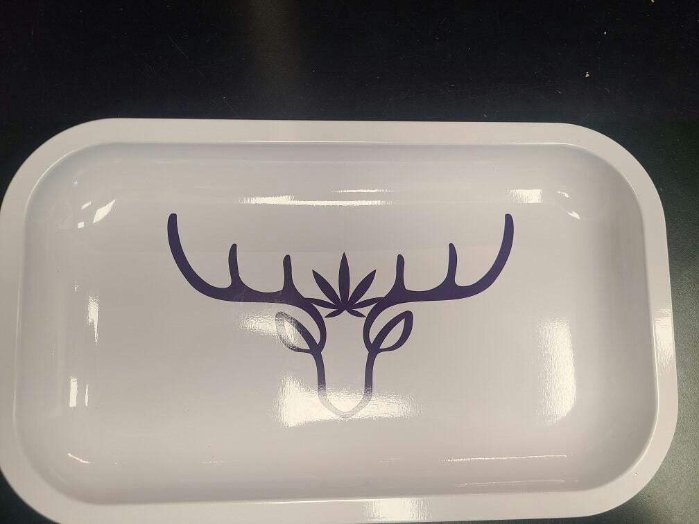 Tin Rolling Tray White