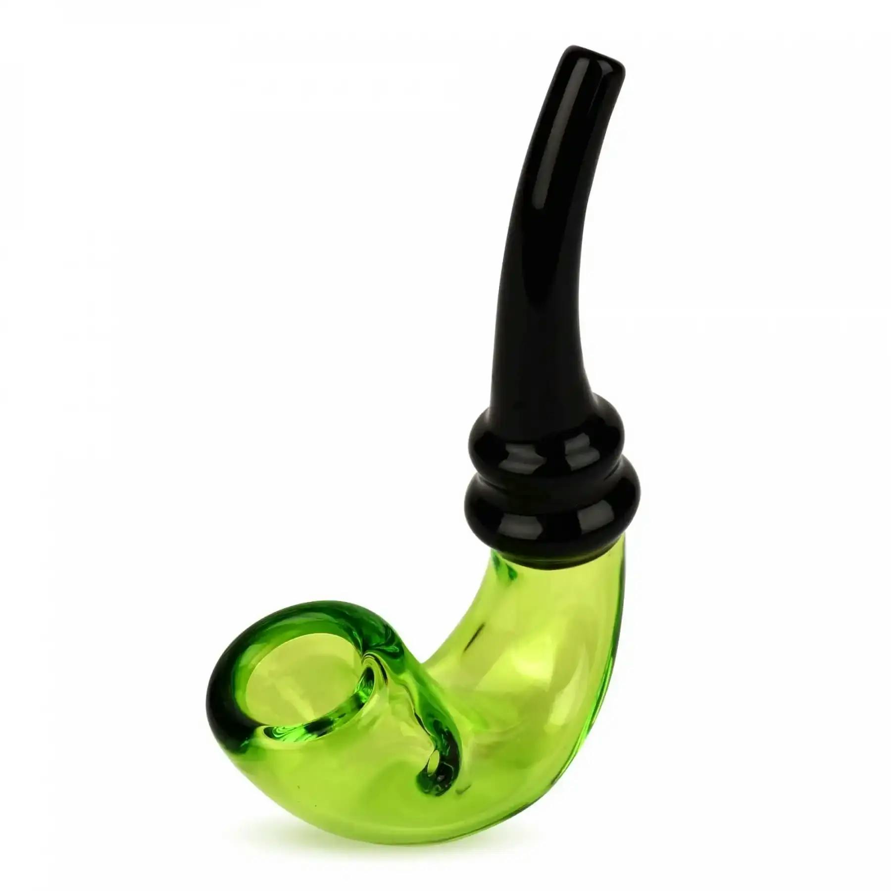 Red Eye Sherlock Pipe Lime Green and Black