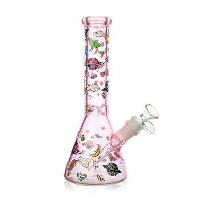 10 Inch Beaker - Planets - Pink