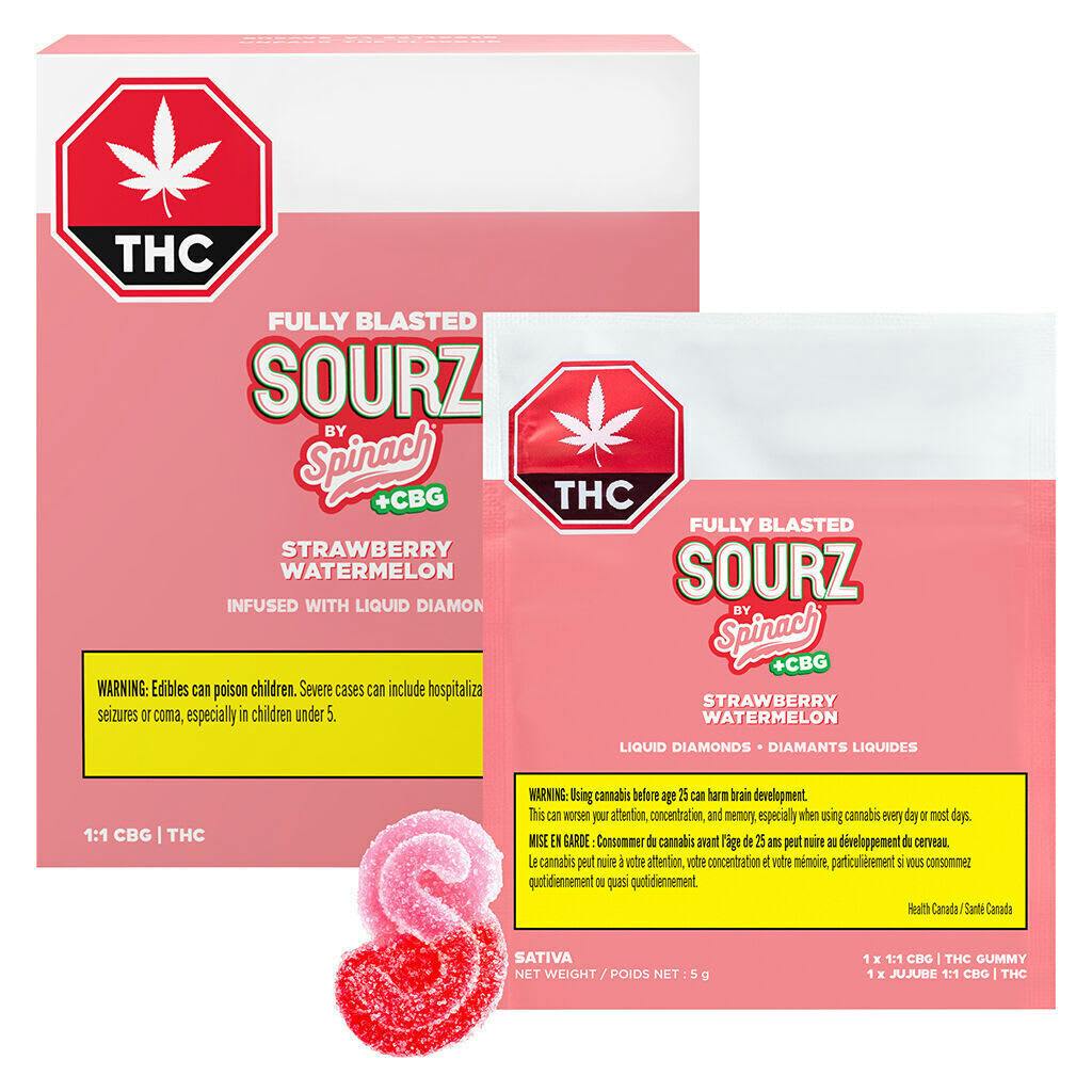Strawberry Watermelon 1:1 CBG THC 10x1 Pack