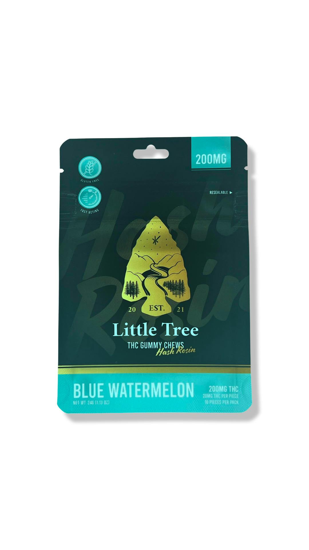Little Tree 200mg Hash Rosin Gummies Sour Strawberry Lemonade
