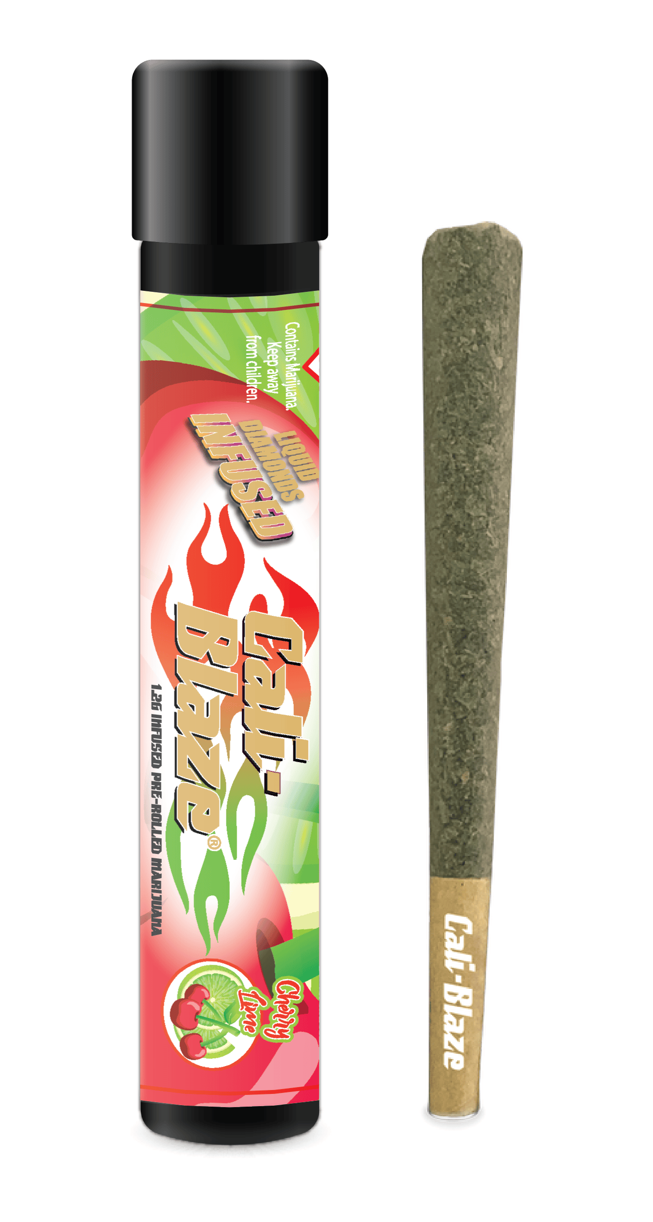 Cali-Blaze-Infused Preroll-1.2g-Cherry Lime (S)