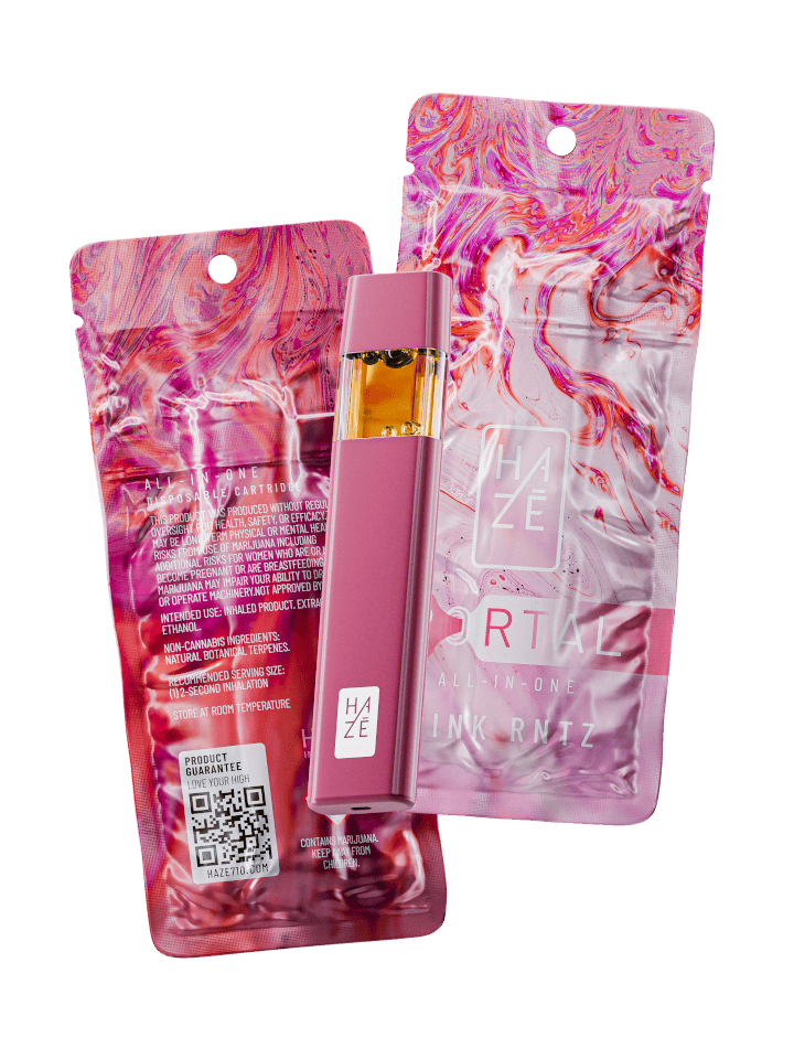 Haze Portal-Disposable-Distillate-1g-Pink Runtz (H)