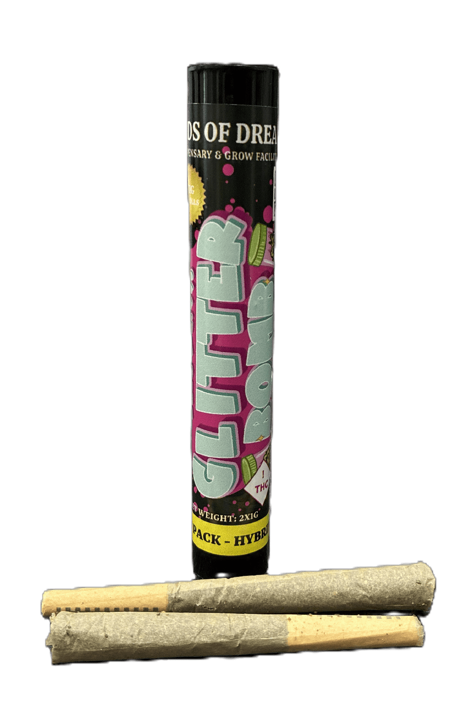 Glitter Bomb (2G) | Preroll 2pk | Hybrid