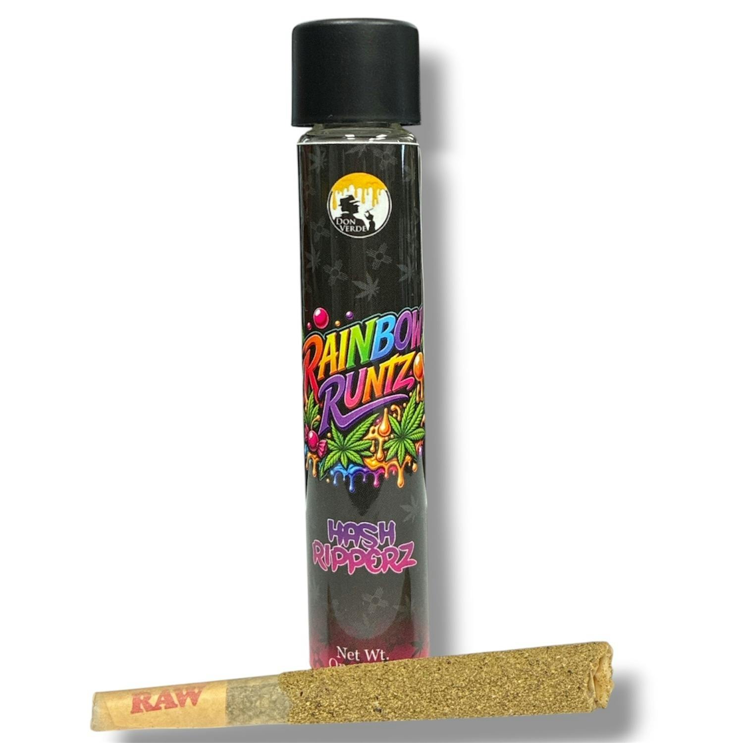 Rainbow Runtz (1G) | Hash & Live Sauce Infused Preroll | Indica