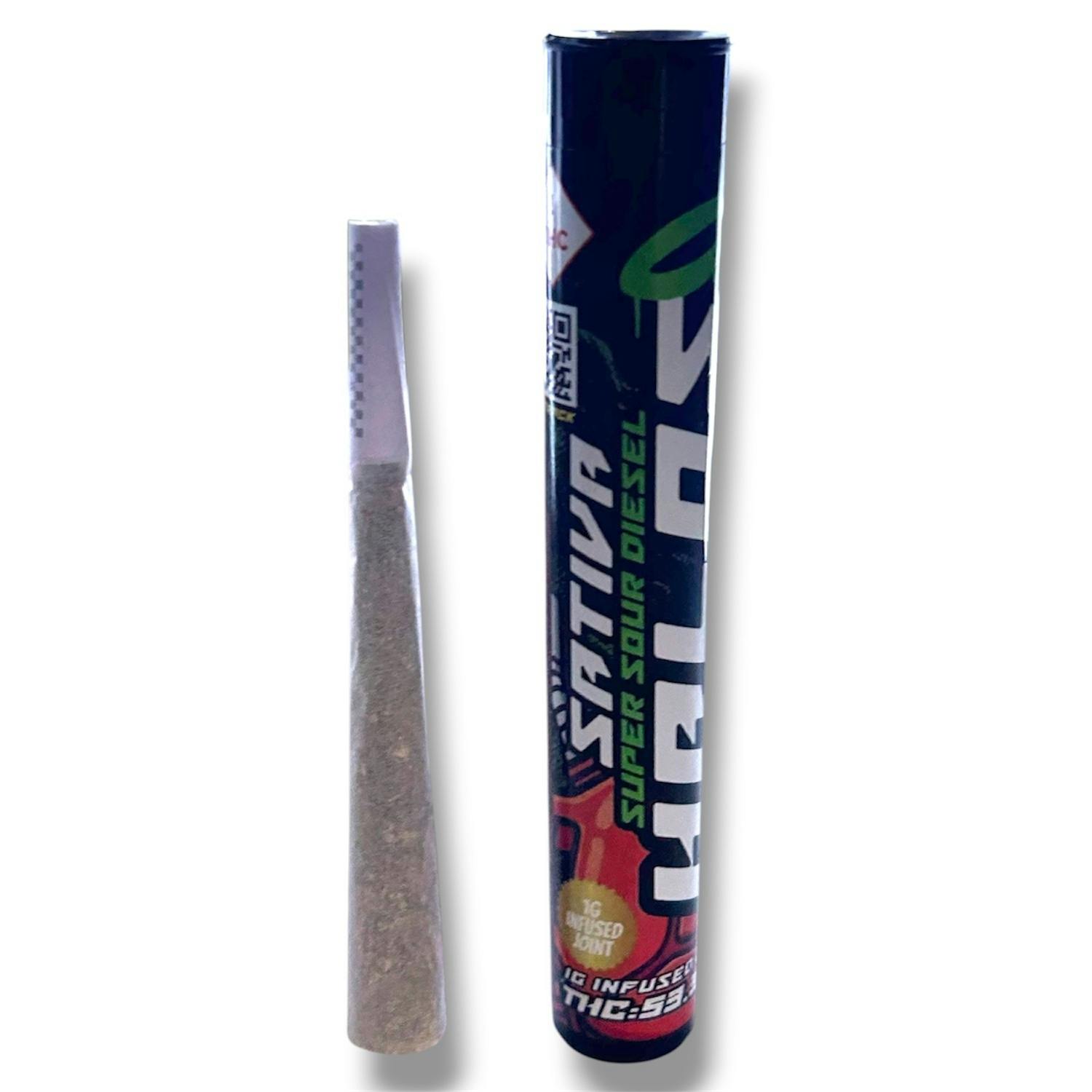 Super Sour Diesel (1G) | Infused Preroll | Sativa