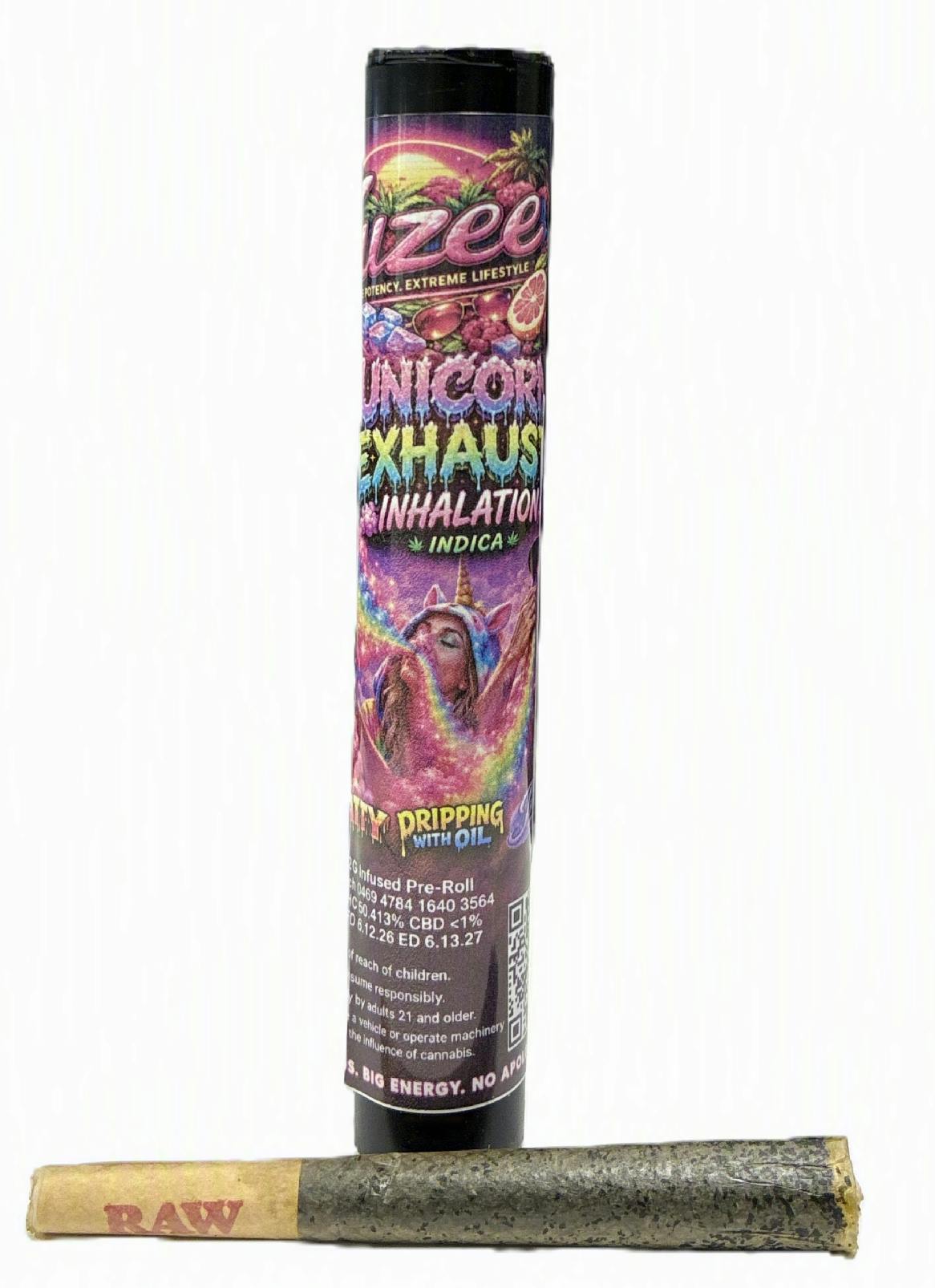 Unicorn Exhaust (2G) | Infused Preroll | Indica