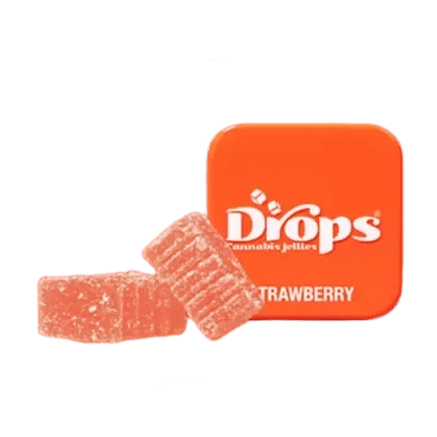 Sour Strawberry: Sour Strawberry Gummy 1:4 CBD:THC 2 Pack 100MG