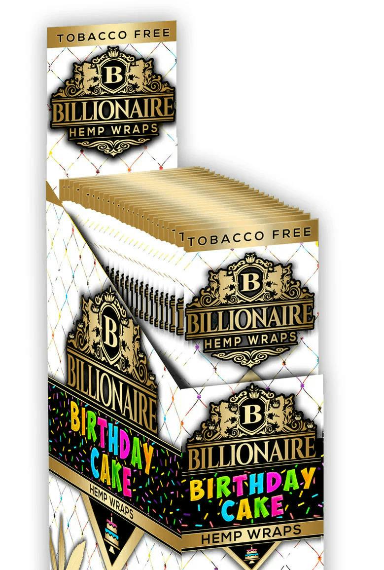 Billionaire Hemp Wraps Birthday Cake 2pk