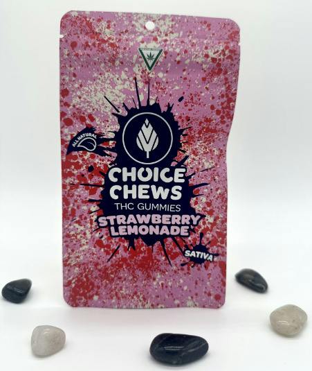 CHOICE CHEWS - Strawberry Lemonade (S) 100mg 10pk Gummies