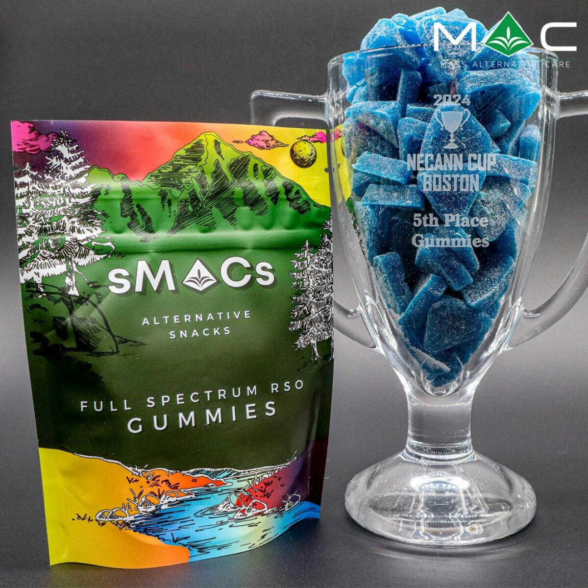 sMACs - Blueberry Lemonade (H) 100mg 20pk Full Spectrum RSO Gummies