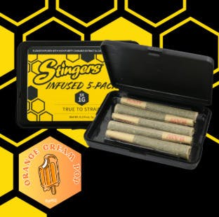Orange Cream Pop | Infused Joints | 1g each | 5pk by Stingers - Brand