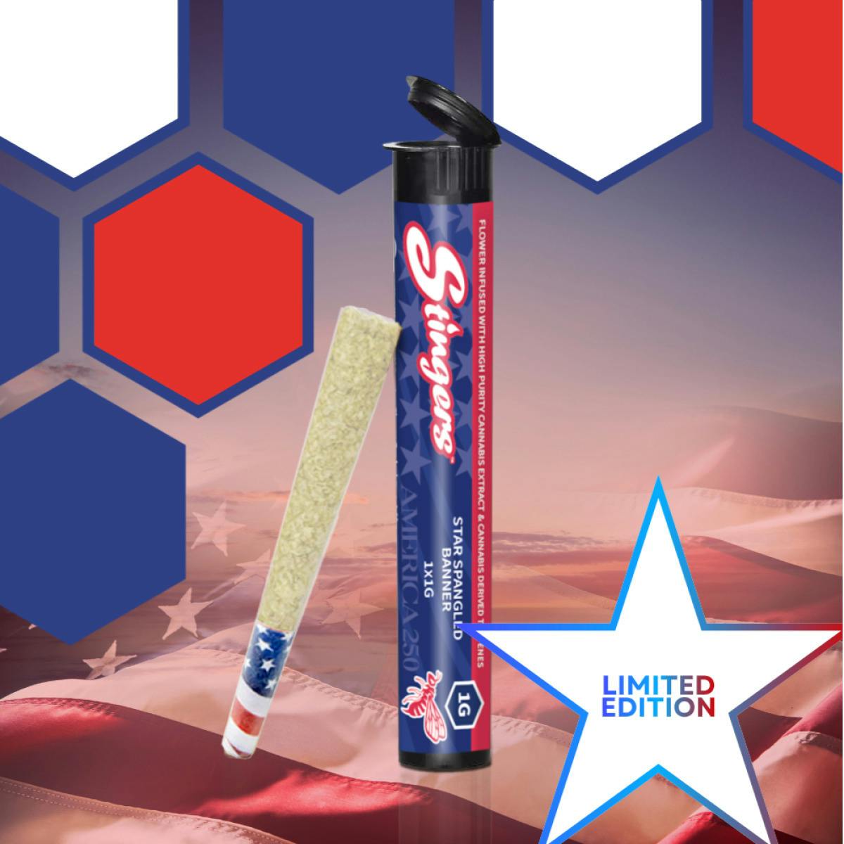 PREROLL - Star Spangled Banner (S) 1g Infused LIMITED EDITION at JDM Cannabis