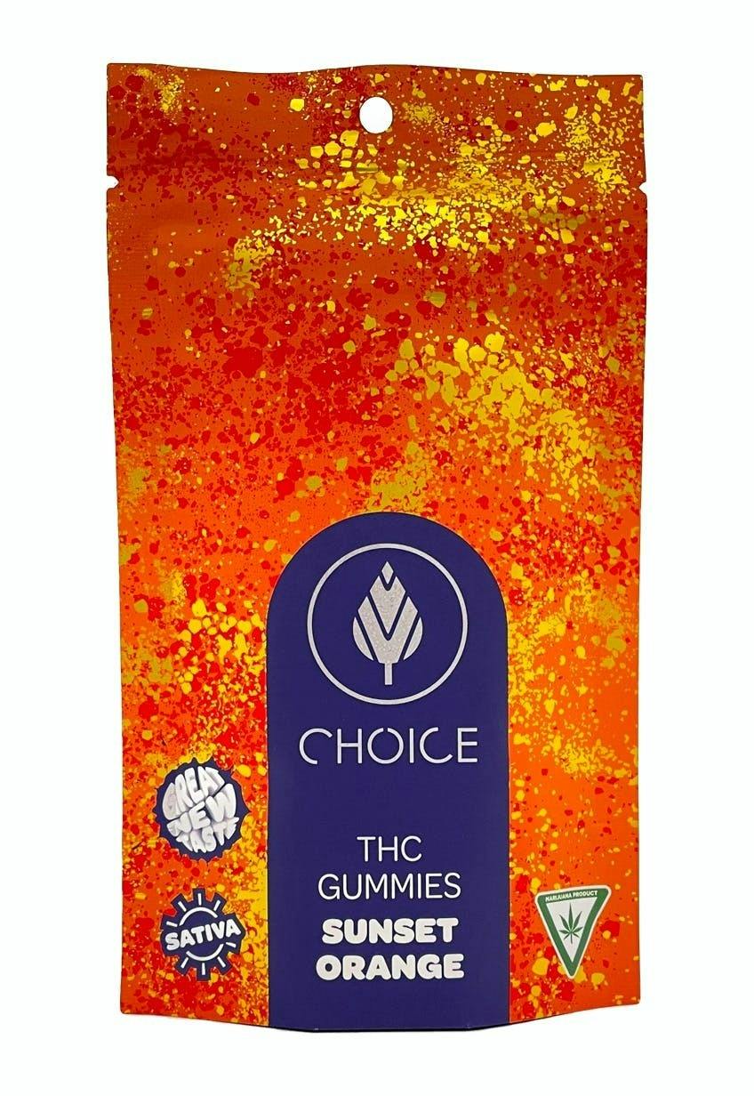 CHOICE CHEWS - Sunset Orange (S) 100mg 10pk Gummies