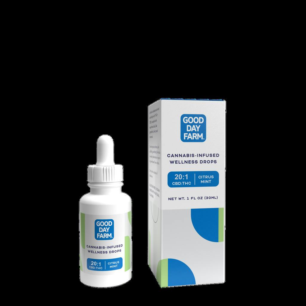 GDF: Tincture | Citrus Mint | 20:1 CBD:THC | 1200mg CBD : 60mg THC