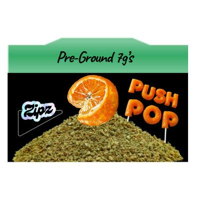 Orange Push Pop Ground Flower | 7g - Zipz
