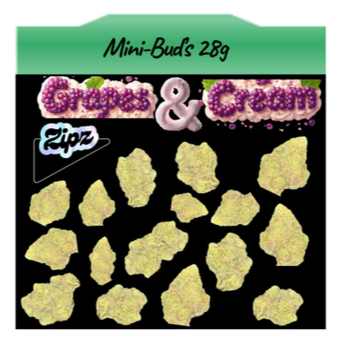 Grapes and Cream Mini Buds | 28g - Zipz
