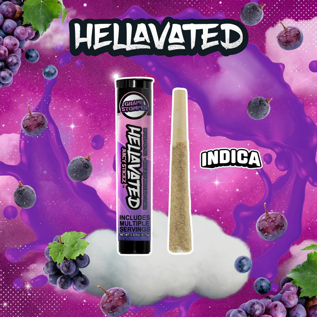 Grape Stomper Infused Pre-Roll | 0.75g - Juicy Stickz
