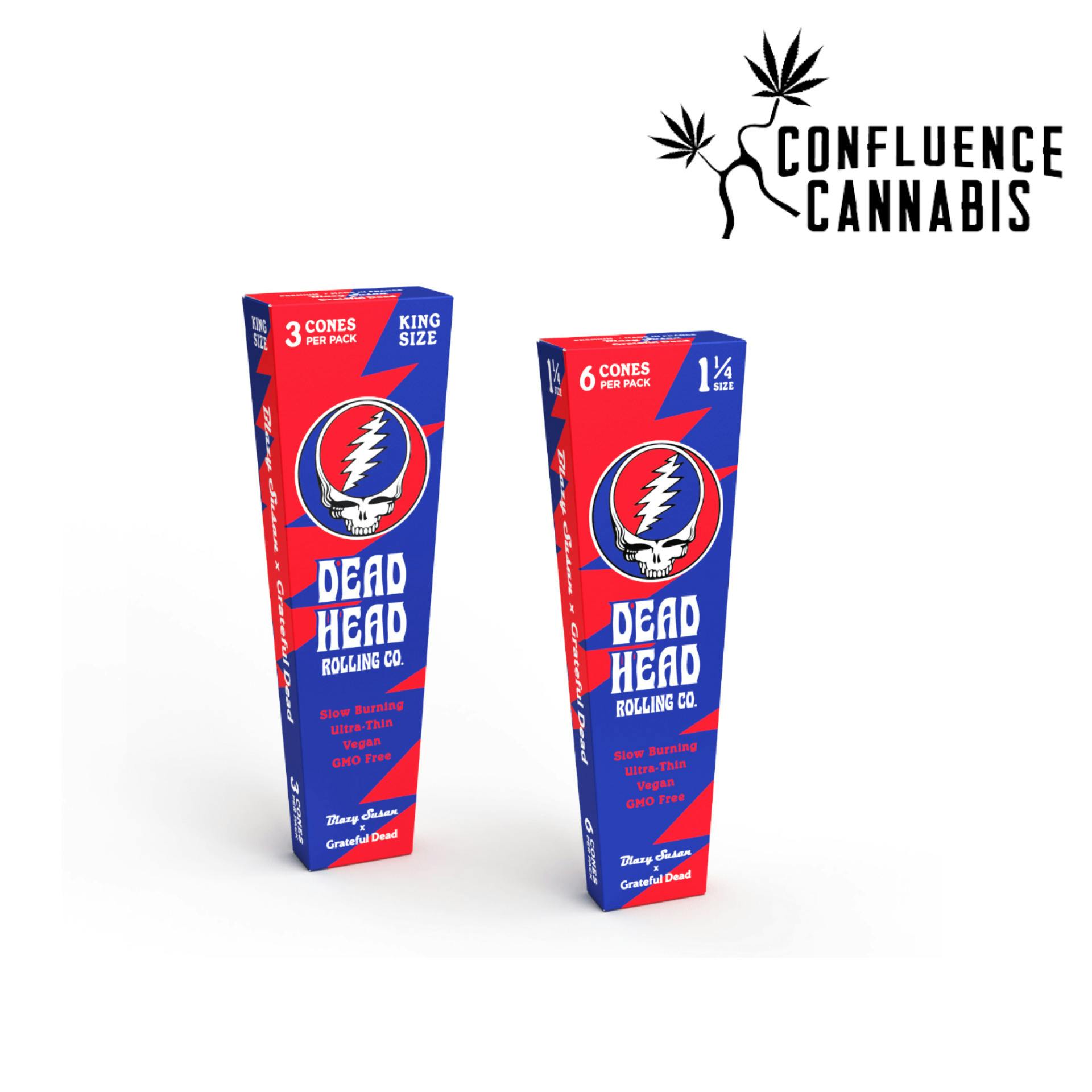 Grateful Dead 1 1/4" Cone 6 Pack