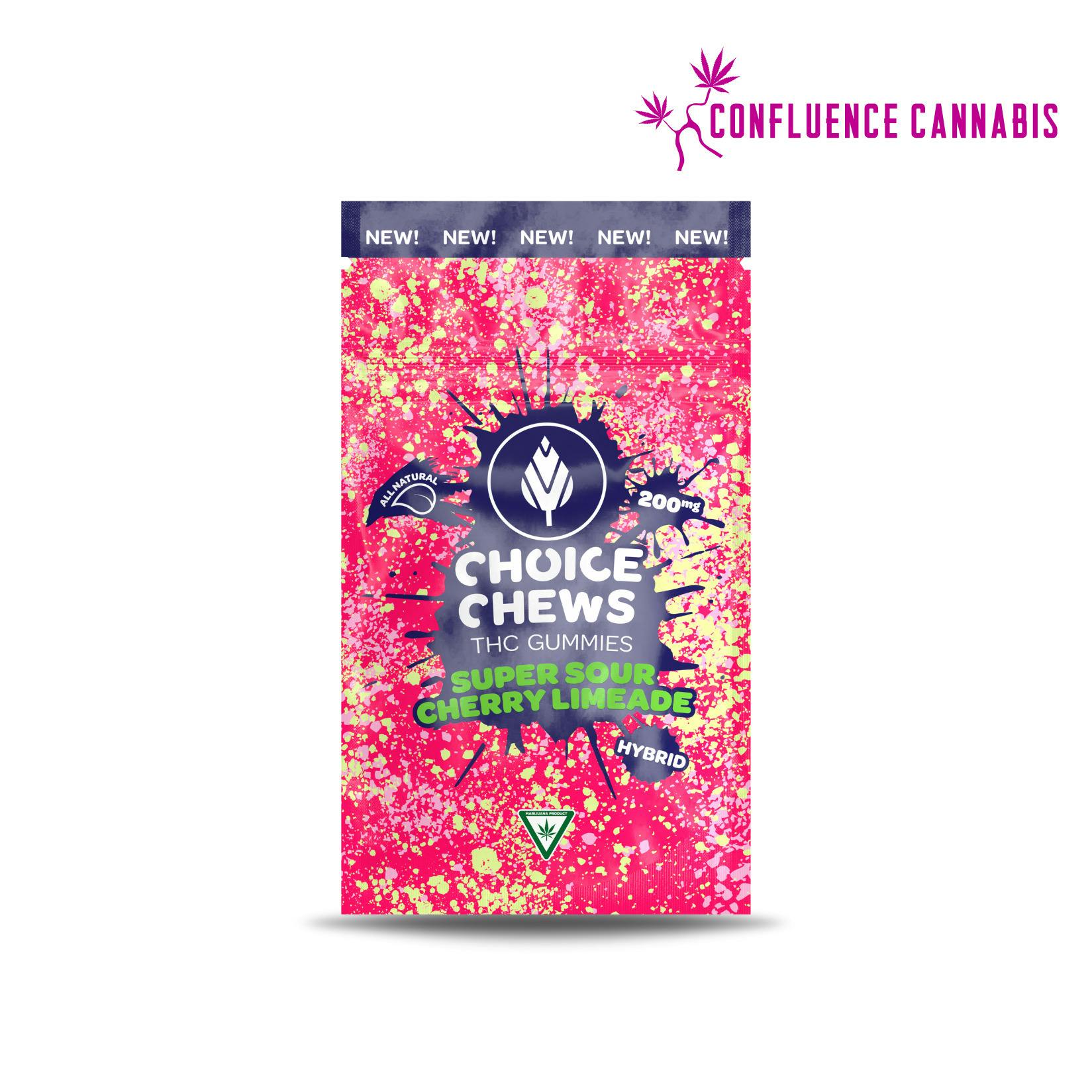 Super Sour Cherry Limeade Choice Chews (High Dose)