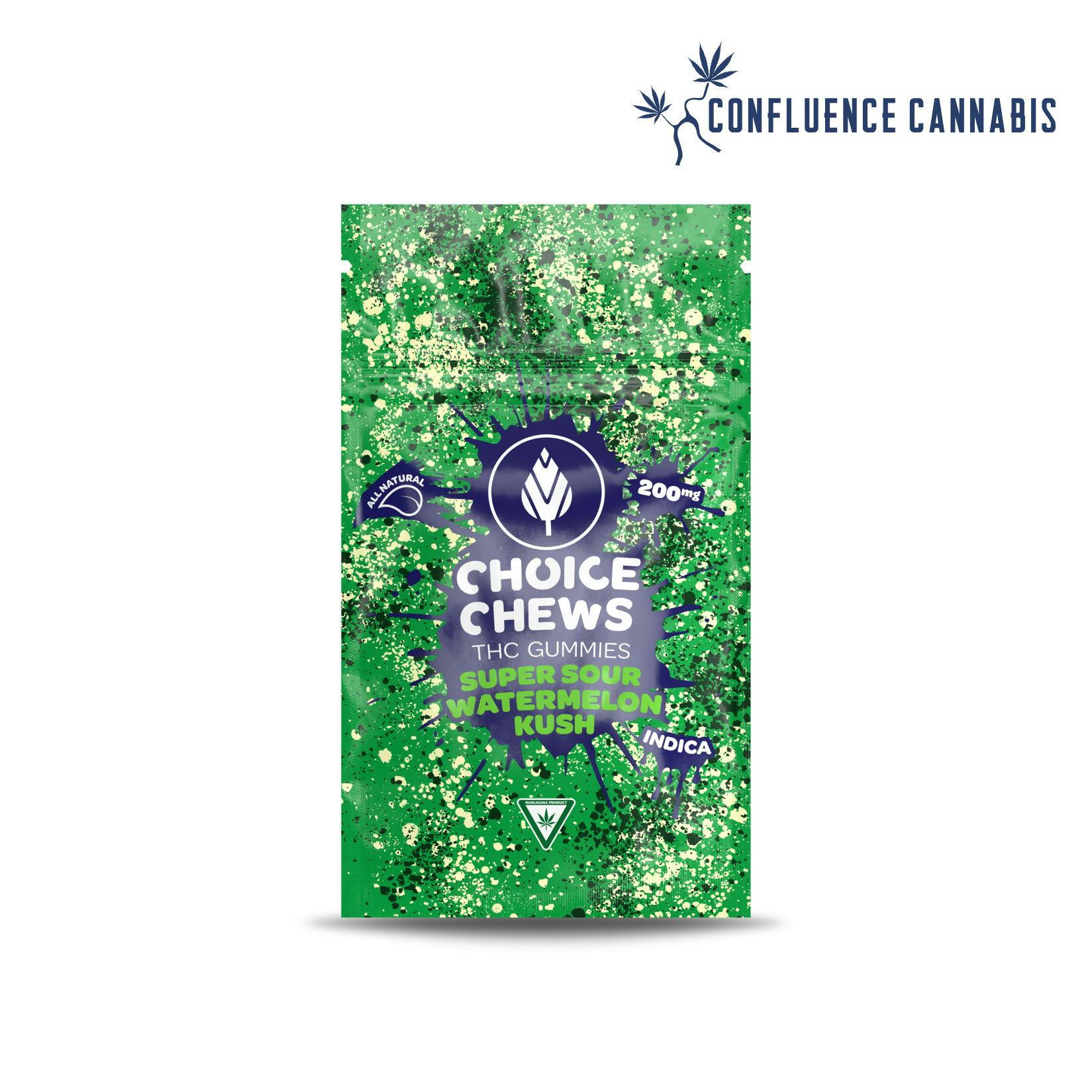 Super Sour Watermelon Kush Choice Chews (High Dose)