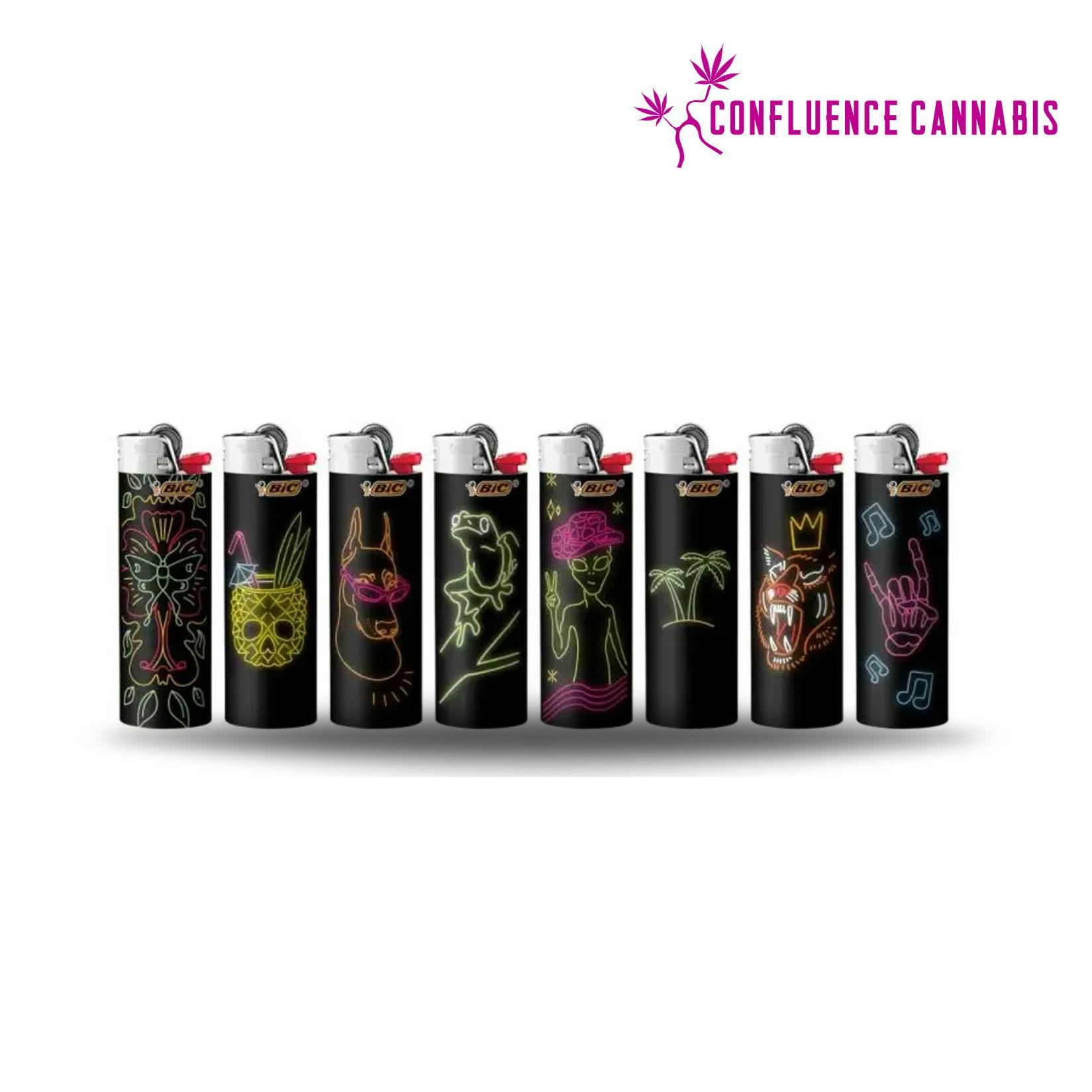 Assorted Bic Lighter Neon Edition