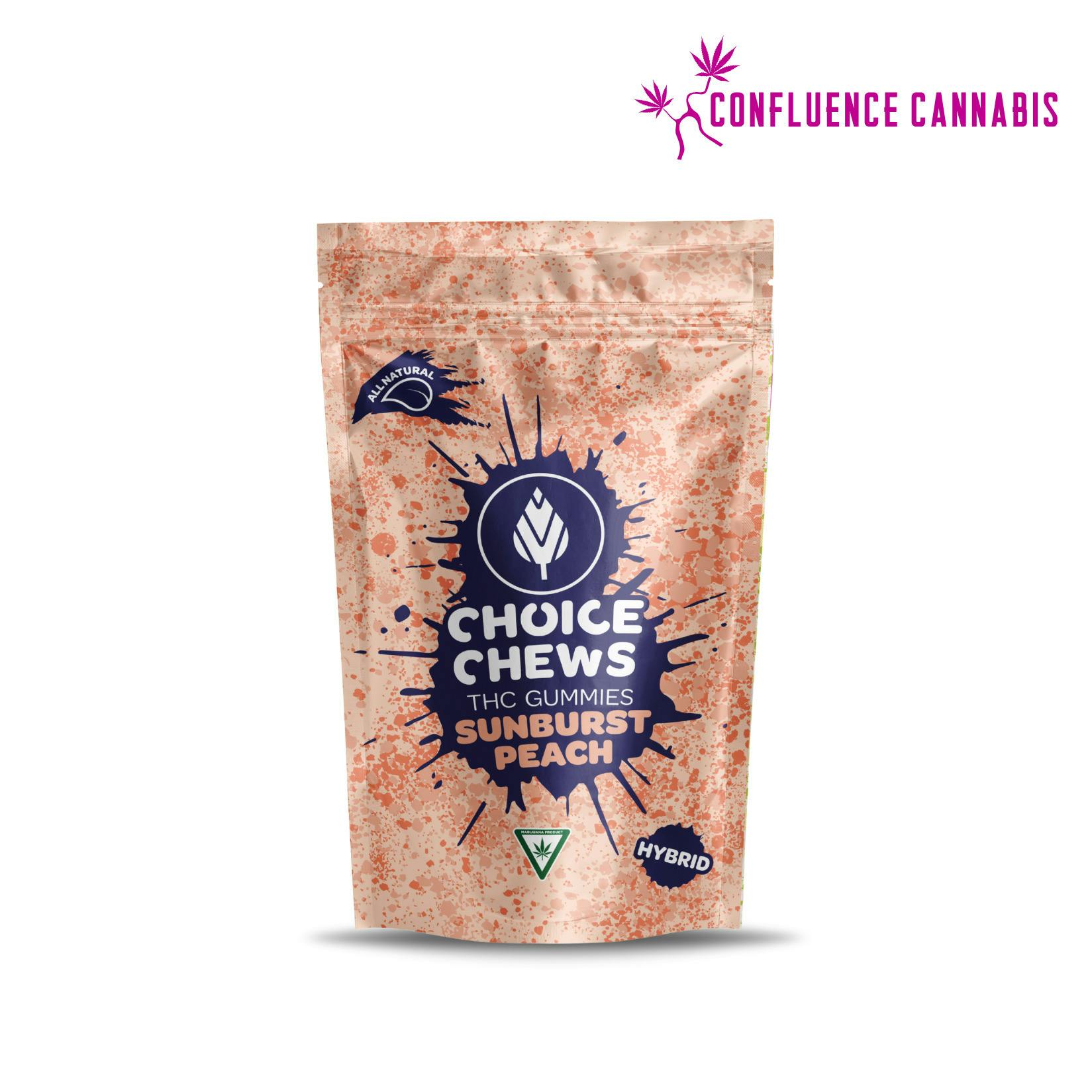 Sunburst Peach Choice Chews (High Dose)