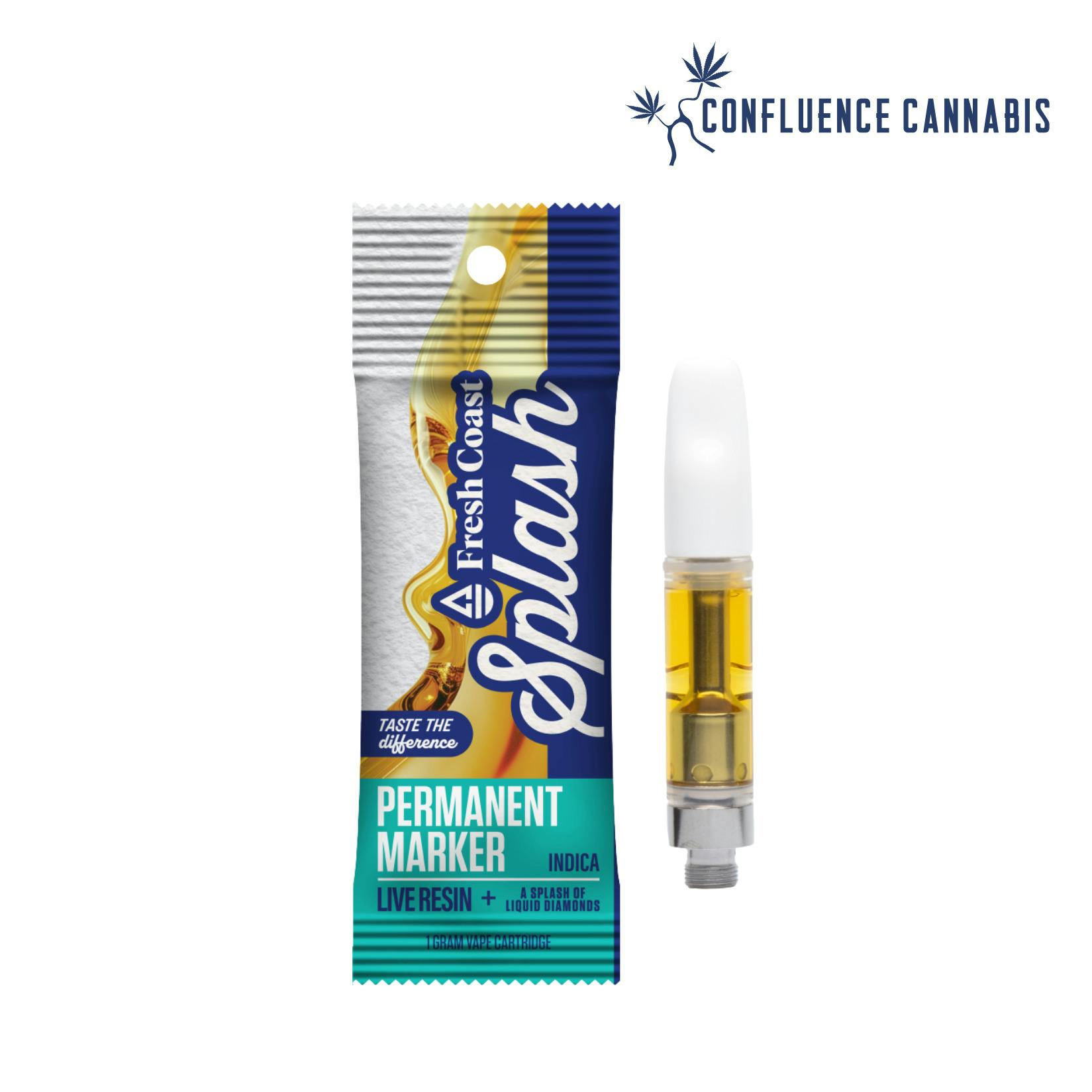Permanent Marker Live Resin Distillate Cartridge