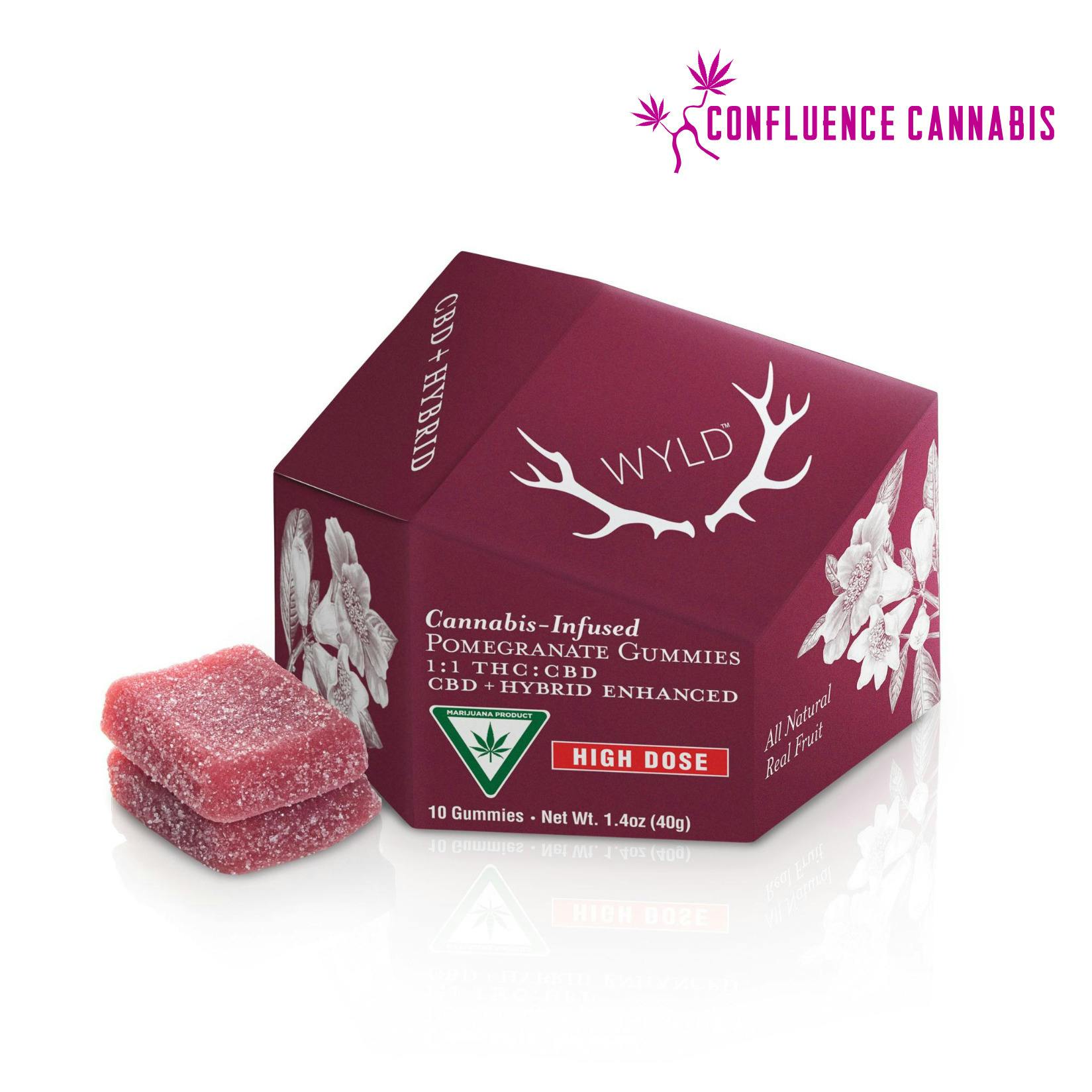 Pomegranate Gummies 1:1 THC:CBD