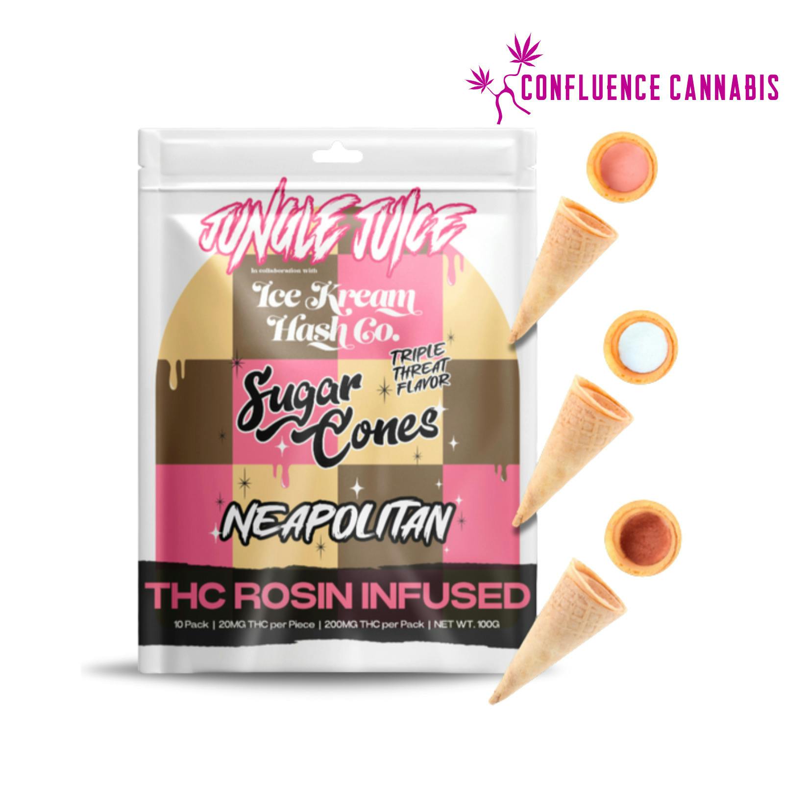 Neapolitan Live Rosin Sugar Cones