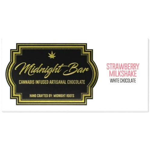 Midnight Roots | Strawberry Milkshake 200mg Chocolate Bar