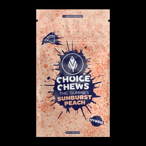 Choice Chews | Sunburst Peach 200mg Gummies