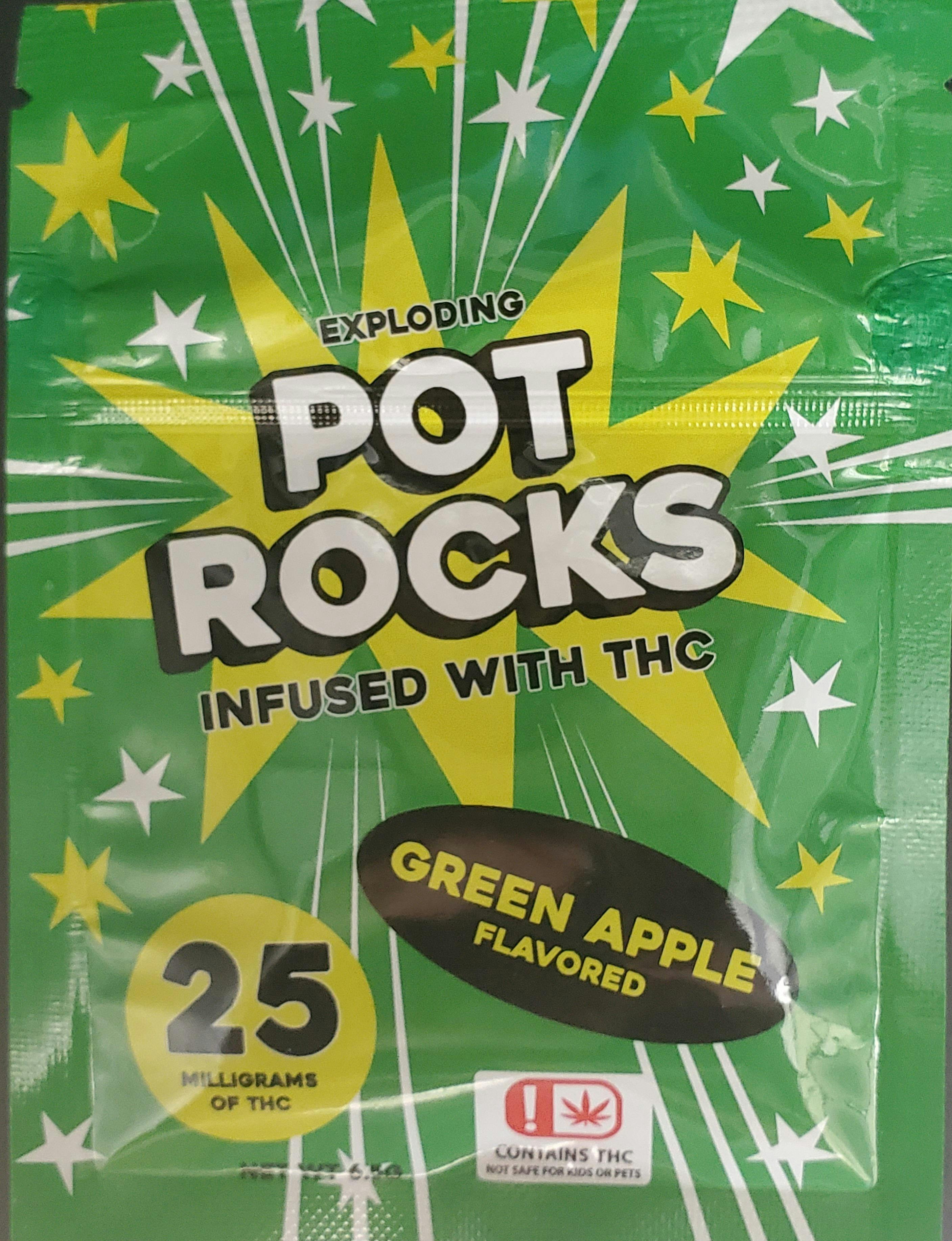 JKJ Pot Rocks Green Apple 25mg