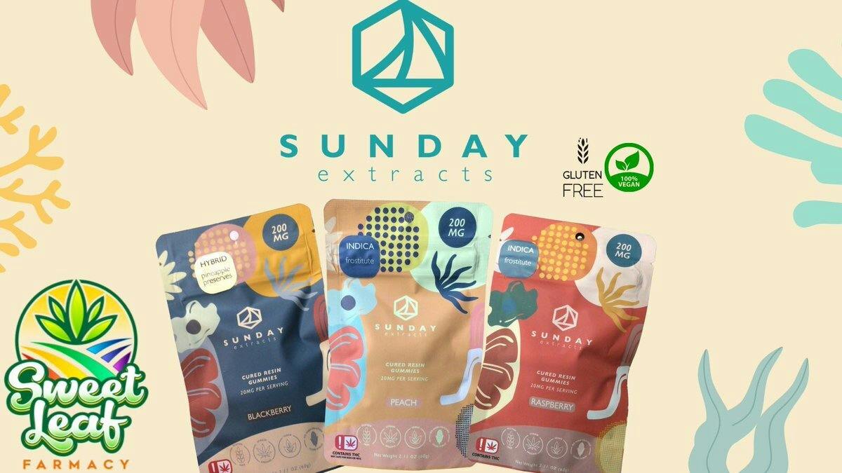 SUNDAY Gummies - INDICA -CURED RESIN 500mg