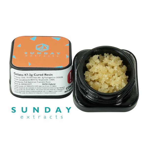 SUNDAY WAX 3g Concentrate Gelato 47