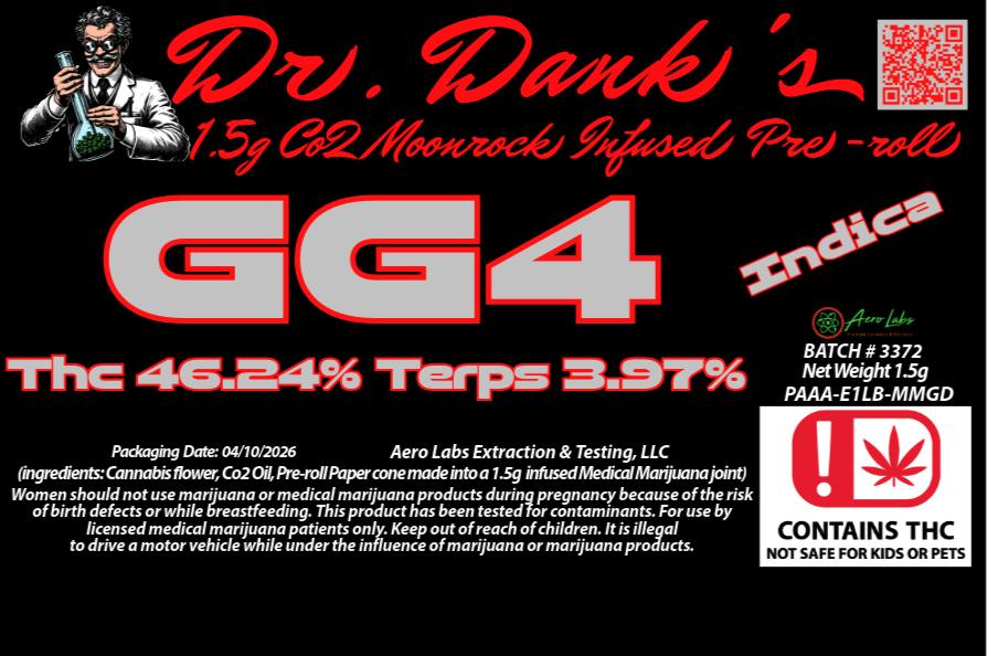 Aero labs Dr. Dank's 1.5g Infused Pr - GG4