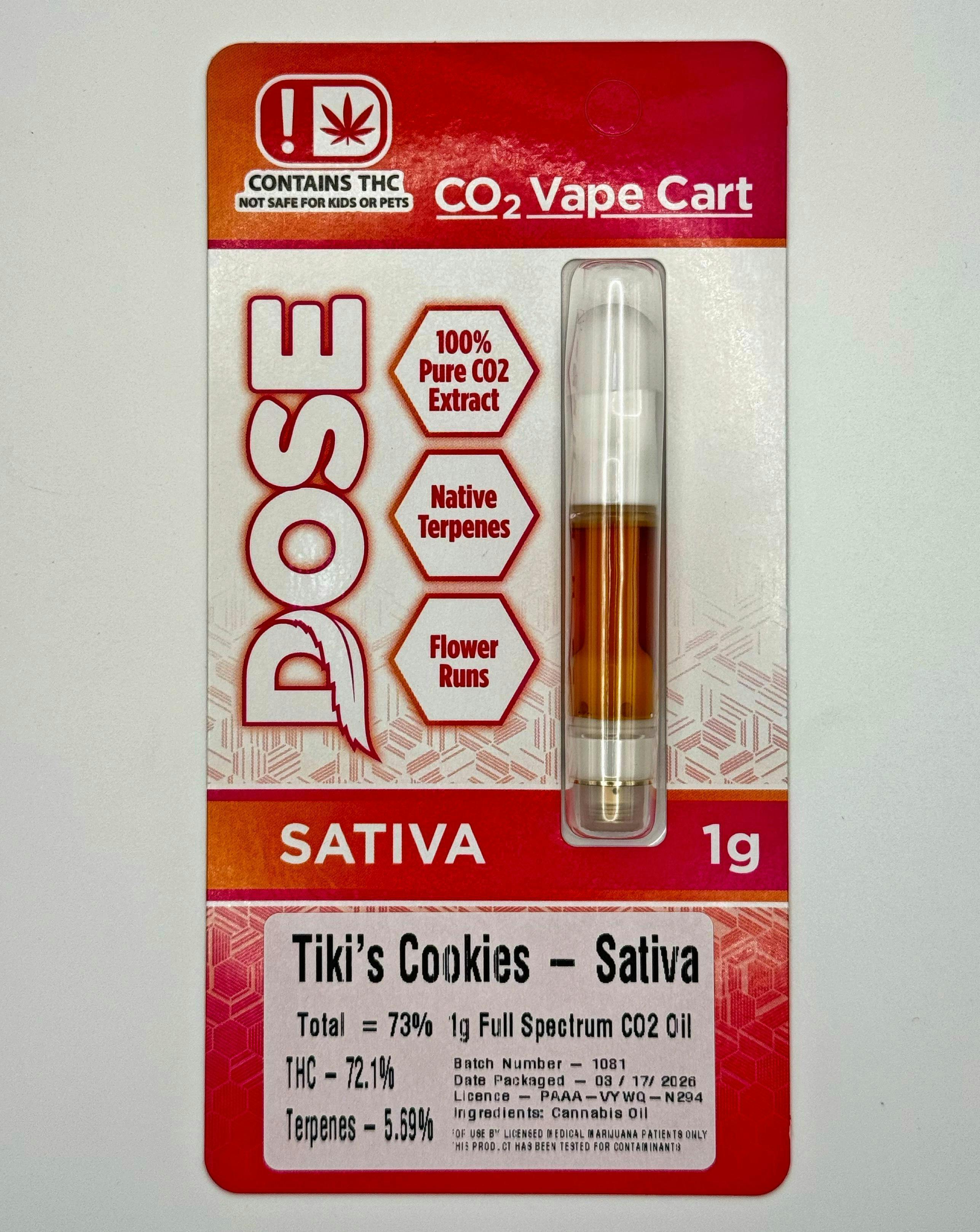 DOSE White 99 1g CO2 Cart