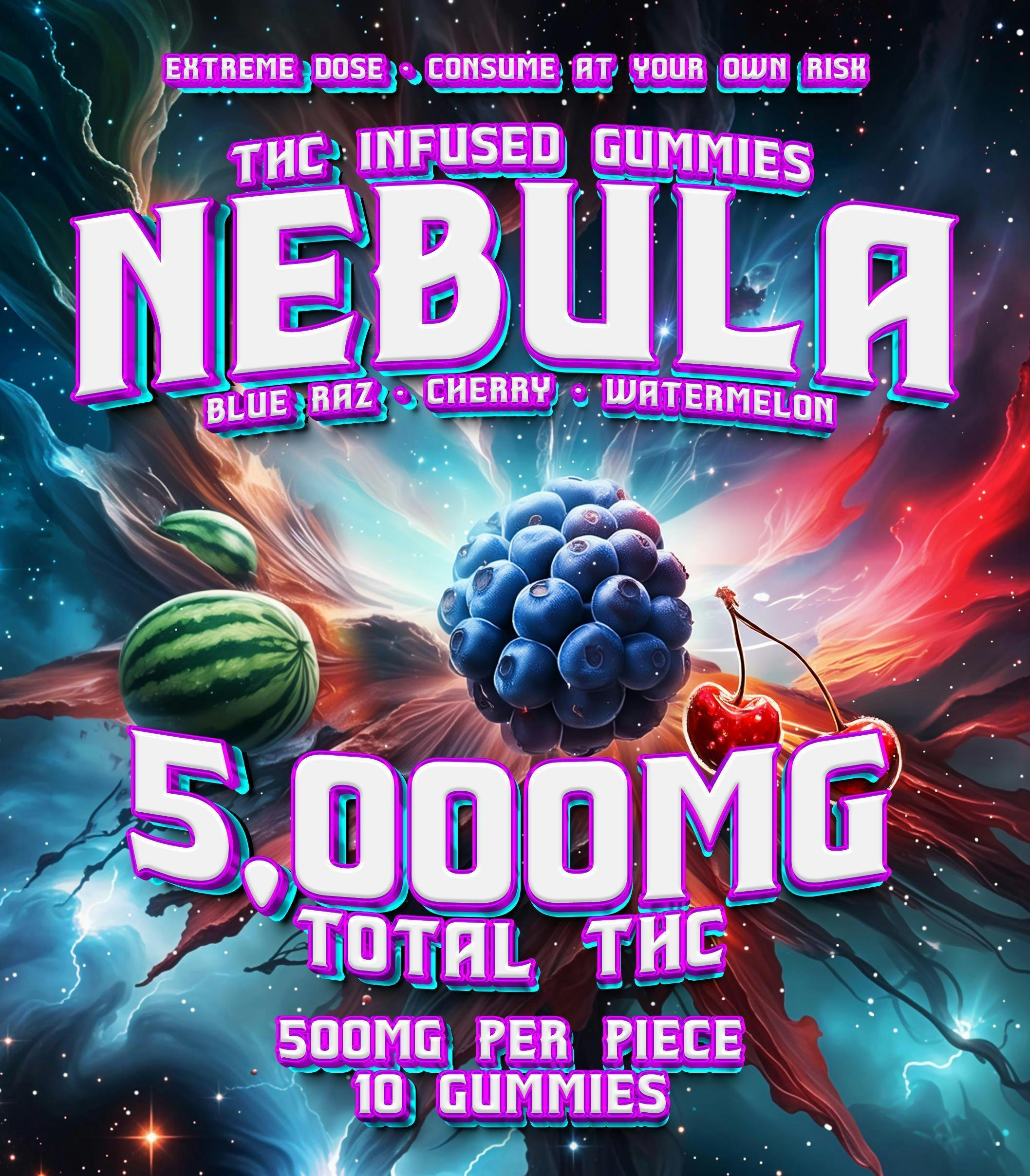 Nebula 5,000mg Variety Gummy