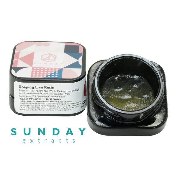 SUNDAY 3g Concentrate Soap (Live Resin)