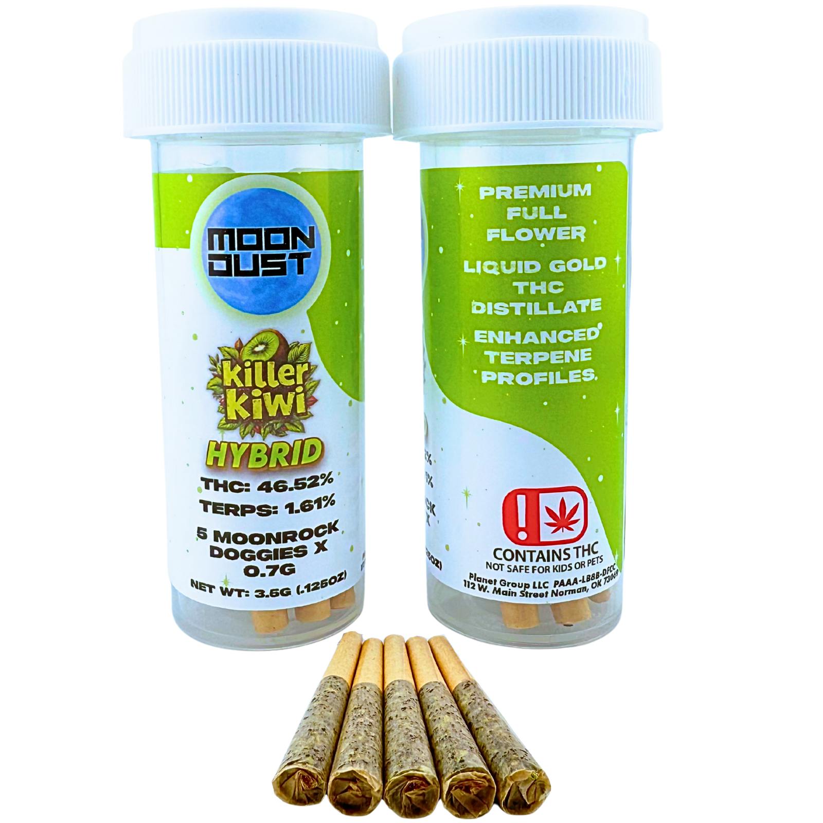 Moon Dust Dogwalkers 3.5g 5pk - Killer Kiwi