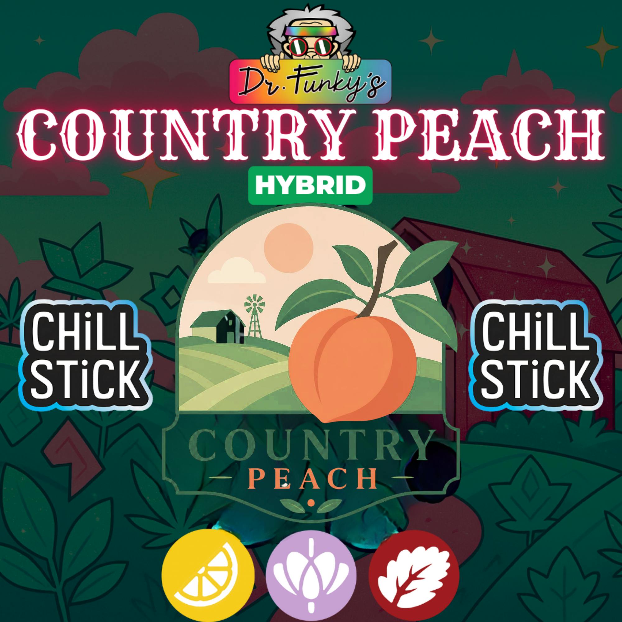 Dr. Funky's Chill Stick Country Peach 0.6g [Hybrid]