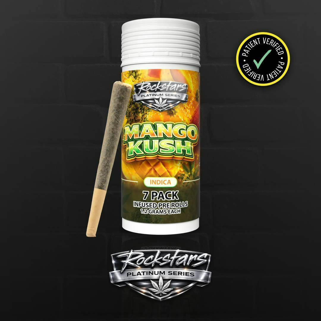 Rockstars Platinum | Infused | Mango Kush | 1.2g 7ct