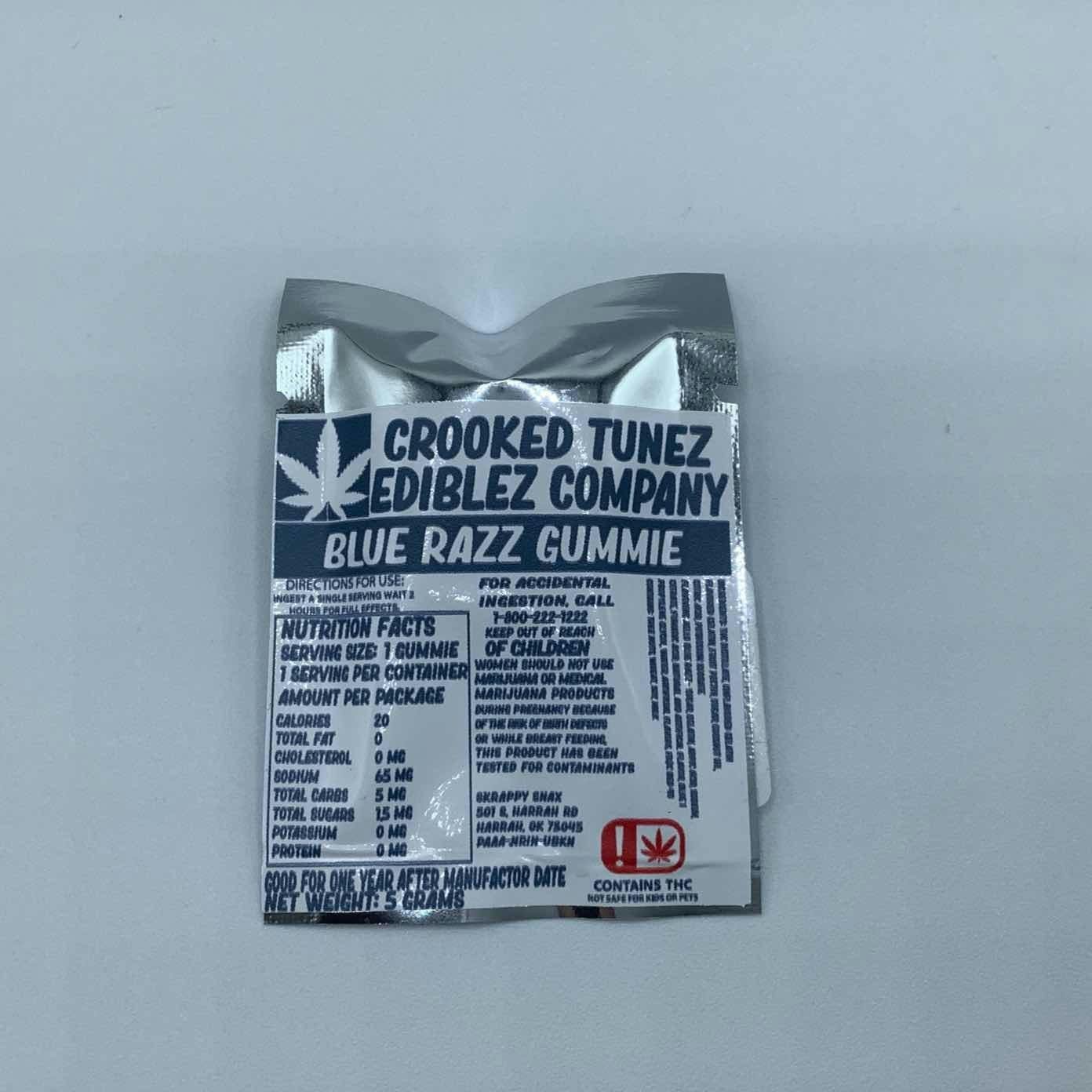 Blue Raz Crooked Tunez Gummie