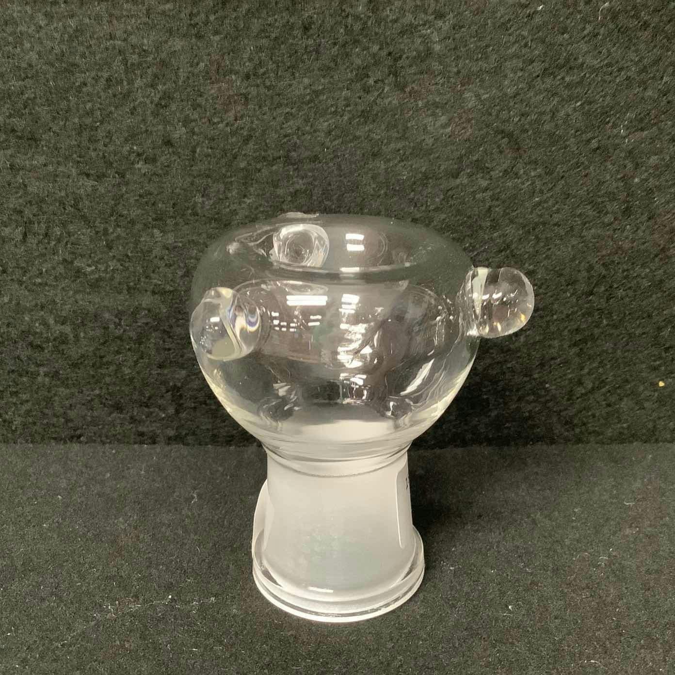 18.8mm Female Clear Glass on Glass Bowl